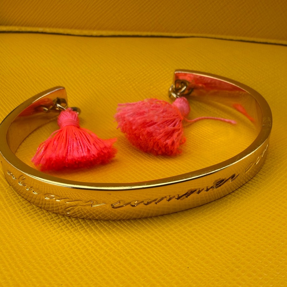 Lilly Pulitzer Vintage “It’s Always Summer SomewhereGold Cuff Bracelet